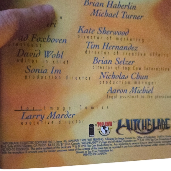 WITCHBLADE "Collected Editions" Comic #6 Image Comics - Jan 1998 - Picture 3 of 4